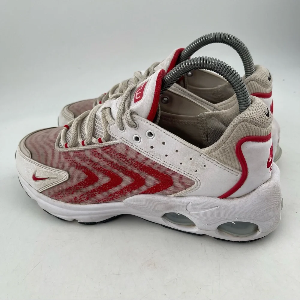 👞 Nike Big Kids-Size 6Y- Air Max TW Low Casual White Red Athletic Shoes Sneakers